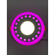 LED панель "Точечки" 12+6W с розовой подсветкой 1080Lm 4500K 85-265V круг "LEMANSO" LM547