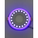LED панель "Точечки" 12+6W с синей подсветкой 1080Lm 4500K 85-265V круг "LEMANSO" LM547