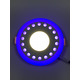 LED панель "Точечки" 12+6W с синей подсветкой 1080Lm 4500K 85-265V круг "LEMANSO" LM547