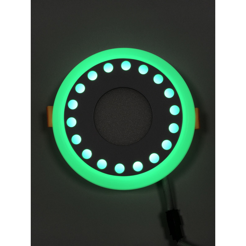 LED панель "Крапочки" 12+6W із зеленим підсвічуванням 1080Lm 4500K 85-265V коло "LEMANSO" LM547