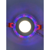 LED панель 3+3W с RGB подсветкой 350Lm 4500K 175-265V круг "LEMANSO" LM1002