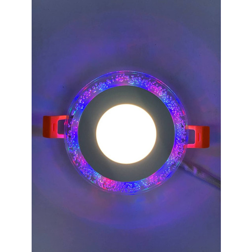 LED панель 3+3W з RGB підсвічуванням 350Lm 4500K 175-265V коло "LEMANSO" LM1002