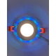 LED панель 3+3W с RGB подсветкой 350Lm 4500K 175-265V круг "LEMANSO" LM1002