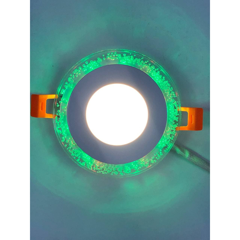 LED панель 3+3W с RGB подсветкой 350Lm 4500K 175-265V круг "LEMANSO" LM1002