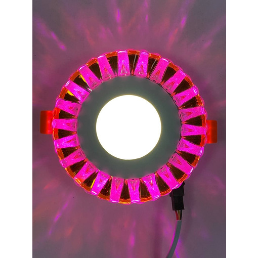 LED панель "Хмара" 3+3W з рожевим підсвічуванням 350Lm 4500K 175-265V коло "LEMANSO" LM1003