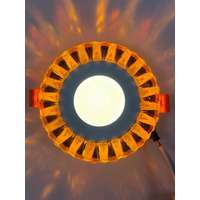 LED панель "Тучка" 3+3W с жёлтой подсветкой 350Lm 4500K 175-265V круг "LEMANSO" LM1003