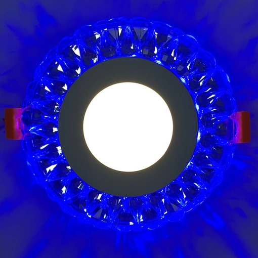 LED панель "Іній" 3+3W з синім підсвічуванням 350Lm 4500K 175-265V коло "LEMANSO" LM1004