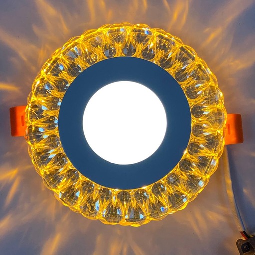 LED панель "Іній" 3+3W з жовтим підсвічуванням 350Lm 4500K 175-265V коло "LEMANSO" LM1004