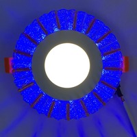 LED панель "Снежинка" 3+3W с синей подсветкой 350Lm 4500K 175-265V круг "LEMANSO" LM1005