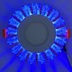 LED панель "Снежинка" 3+3W с синей подсветкой 350Lm 4500K 175-265V круг "LEMANSO" LM1005