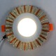 LED панель "Снежинка" 3+3W с жёлтой подсветкой 350Lm 4500K 175-265V круг "LEMANSO" LM1005