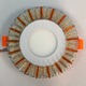 LED панель "Снежинка" 3+3W с жёлтой подсветкой 350Lm 4500K 175-265V круг "LEMANSO" LM1005