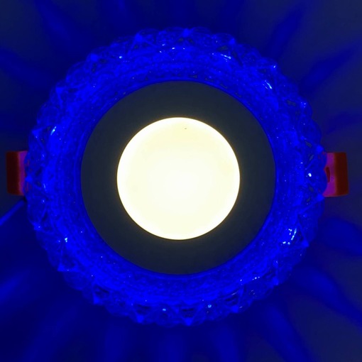 LED панель "Вулкан" 3+3W з синім підсвічуванням 350Lm 4500K 175-265V коло "LEMANSO" LM1006