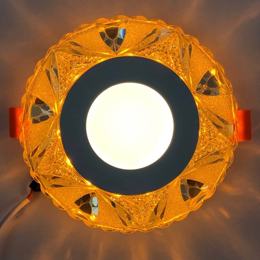 LED панель "Льод" 3+3W з жовтим підсвічуванням 350Lm 4500K 175-265V коло "LEMANSO" LM1008