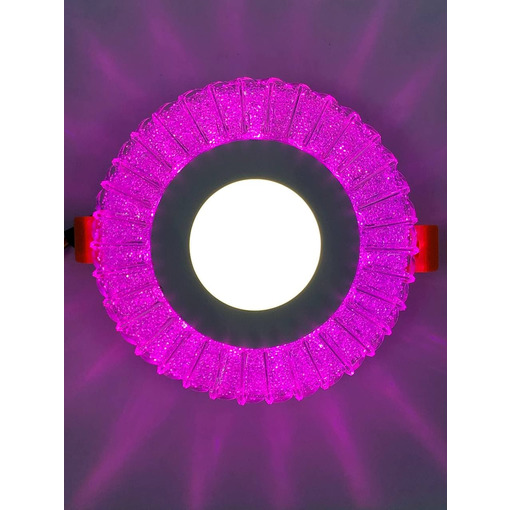 LED панель "Місяць" 3+3W з рожевим підсвічуванням 350Lm 4500K 175-265V коло "LEMANSO" LM1011
