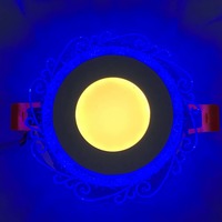 LED панель "Хвиля" 3+3W з синім підсвічуванням 350Lm 4500K 175-265V коло "LEMANSO" LM1016