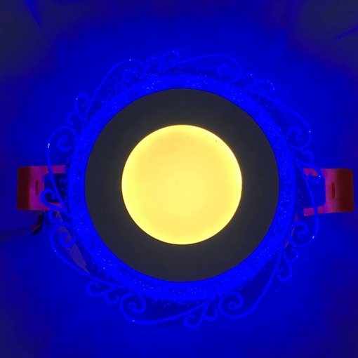 LED панель "Хвиля" 3+3W з синім підсвічуванням 350Lm 4500K 175-265V коло "LEMANSO" LM1016
