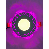 LED панель "Тень" 3+3W с розовой подсветкой 350Lm 4500K 175-265V круг "LEMANSO" LM1017