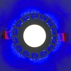 LED панель "Афіни" 3+3W з синім підсвічуванням 350Lm 4500K 175-265V коло "LEMANSO" LM1018