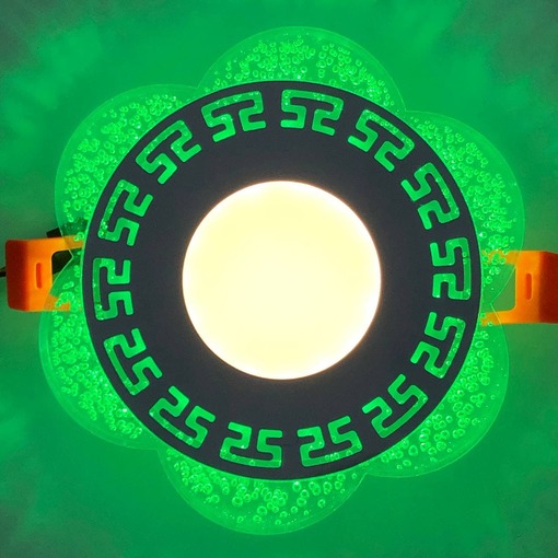 LED панель "Афіни" 3+3W із зеленим підсвічуванням 350Lm 4500K 175-265V коло "LEMANSO" LM1018