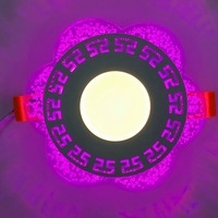 LED панель "Афіни" 3+3W з рожевим підсвічуванням 350Lm 4500K 175-265V коло "LEMANSO" LM1018