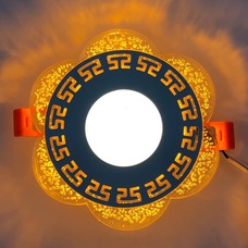 LED панель "Афіни" 3+3W з жовтим підсвічуванням 350Lm 4500K 175-265V коло "LEMANSO" LM1018