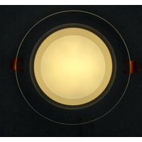 LED панель 12W 540LM 4500K 85-265V круг+стекло Монтана "LEMANSO" LM1032
