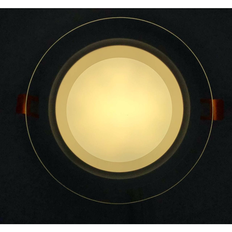 LED панель 6W 240LM 4500K 175-265V круг+стекло Монтана "LEMANSO" LM1030