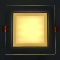 LED панель 9W 360LM 4500K 175-265V квадрат+стекло Монтана "LEMANSO" LM1034