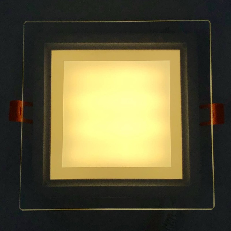 LED панель 6W 240LM 4500K 175-265V квадрат+стекло Монтана "LEMANSO" LM1033