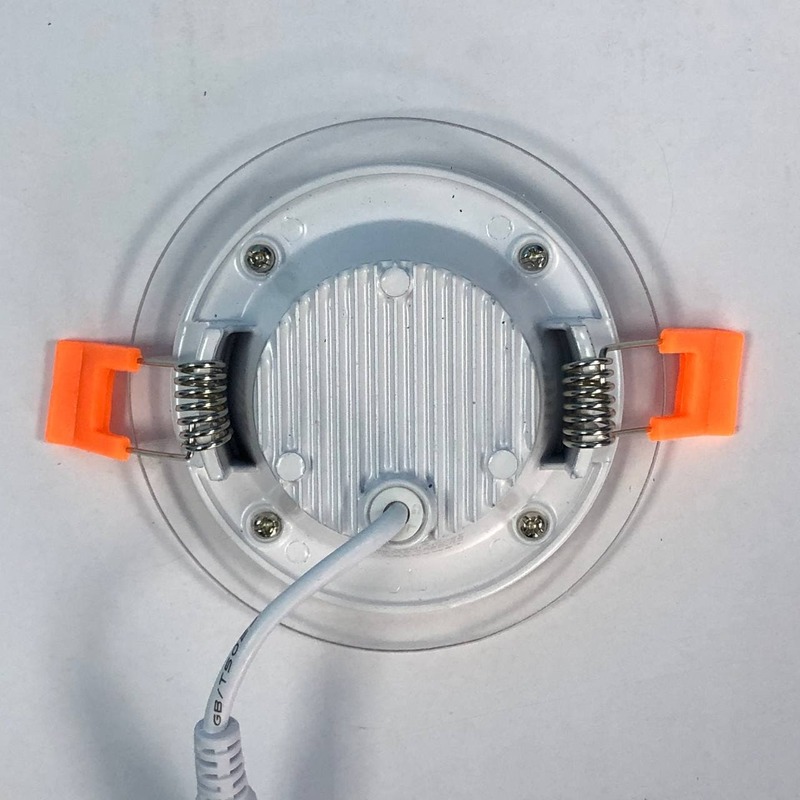 LED панель "Сяйво" 6W 450Lm 4500K + розовый 85-265V круг + стекло "LEMANSO" LM1036
