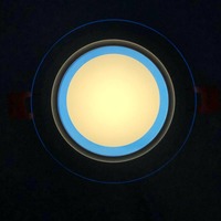 LED панель "Сяйво" 9W 720Lm 4500K + синій 85-265V коло + скло"LEMANSO" LM1037
