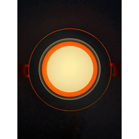LED панель "Сяйво" 6W 450Lm 4500K + оранж. 85-265V коло + скло "LEMANSO" LM1036