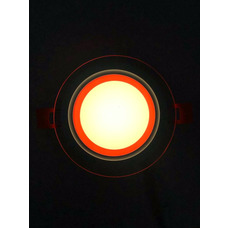 LED панель "Сяйво" 6W 450Lm 4500K + червоний 85-265V коло + скло "LEMANSO" LM1036