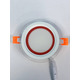 LED панель "Сяйво" 6W 450Lm 4500K + красный 85-265V круг + стекло "LEMANSO" LM1036