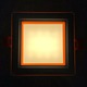 LED панель "Сяйво" 6W 450Lm 4500K + оранж. 85-265V квадрат + стекло "LEMANSO" LM1038
