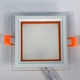 LED панель "Сяйво" 6W 450Lm 4500K + оранж. 85-265V квадрат + стекло "LEMANSO" LM1038