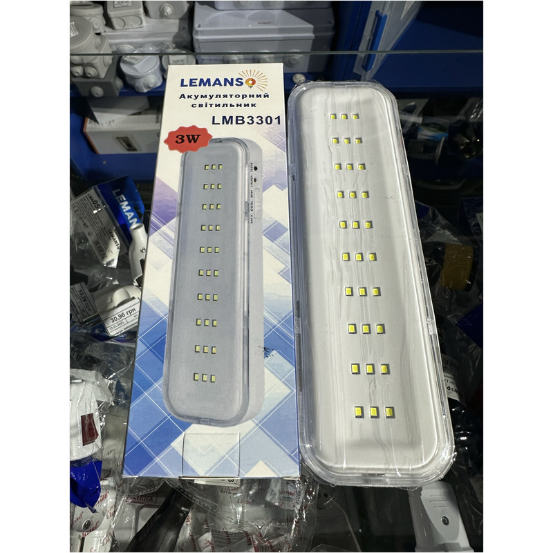 Світильник світлодіодний Базука 3W 30xSMD2835 + 3 режими роботи + батарея "LEMANSO" LMBLMB3301