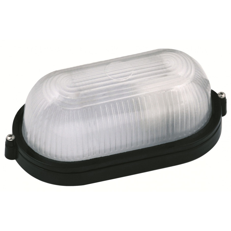 Світильник LED 12W овал чорний 170-265V 960LM IP65 "LEMANSO" LM972