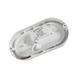 Светильник LED 8W овал белый 220-240V 600LM 6500K IP65 "Атлас" ЭКО (160x85x35mm) "LEMANSO" LM32010