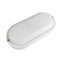 Світильник LED 18W овал білий 220-240V 1350LM 6500K IP65 "Атлас" ЕКО (195x95x35mm) "LEMANSO" LM32013