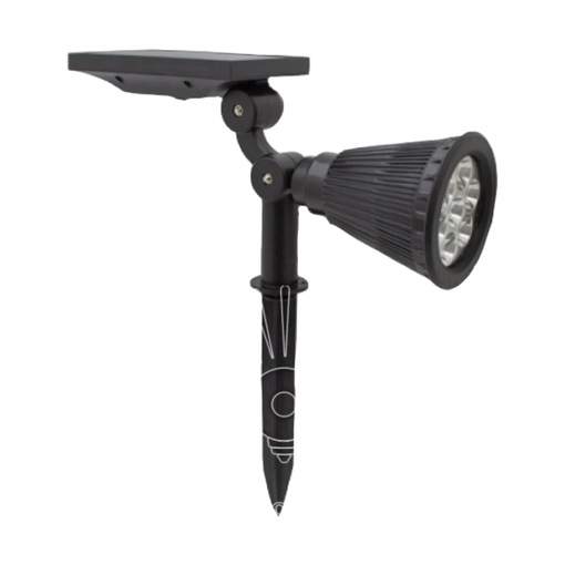 Світильник LED газон 4W RGB IP65 сон. батарея та акум "LEMANSO" CAB3411