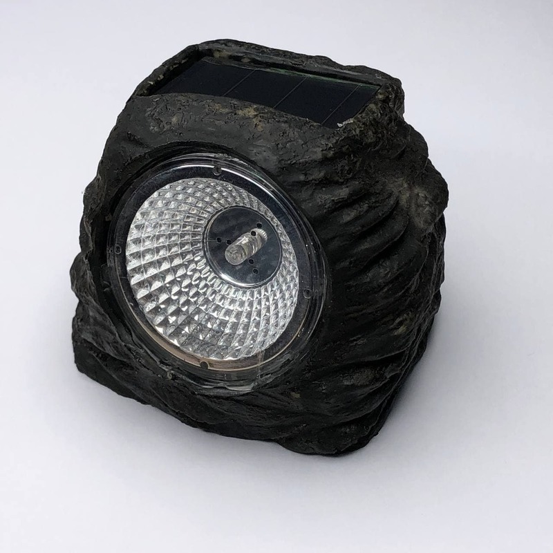 Светильник LED газон с выкл., 1LED белый IP44 1год камень "LEMANSO" CAB89