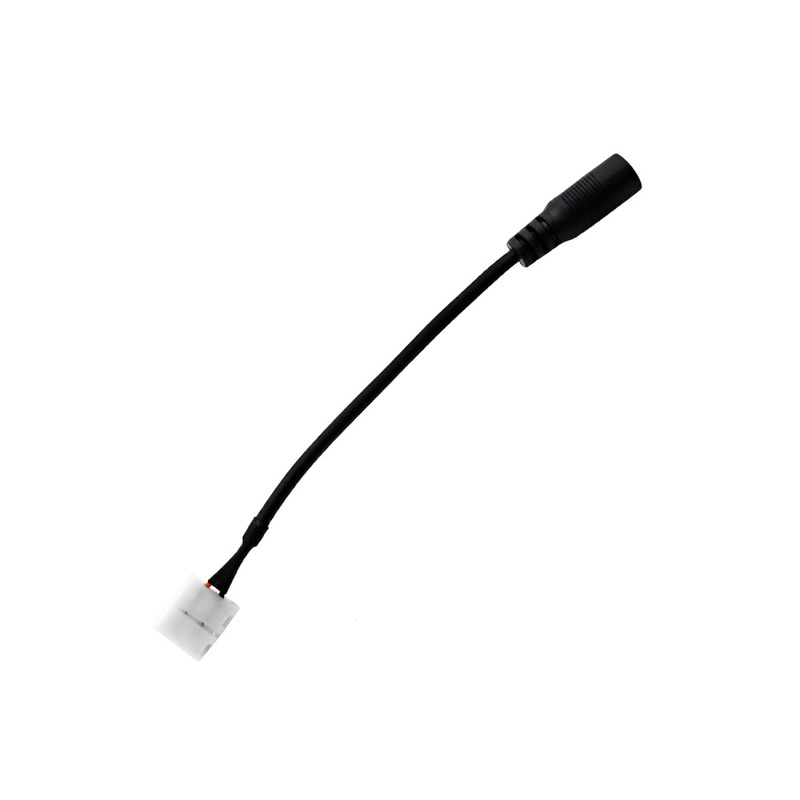 Соединитель 1 зажим 2pin 8mm провод 15см + гнездо DC 5.5мм/2,1мм "LEMANSO" LMA9410