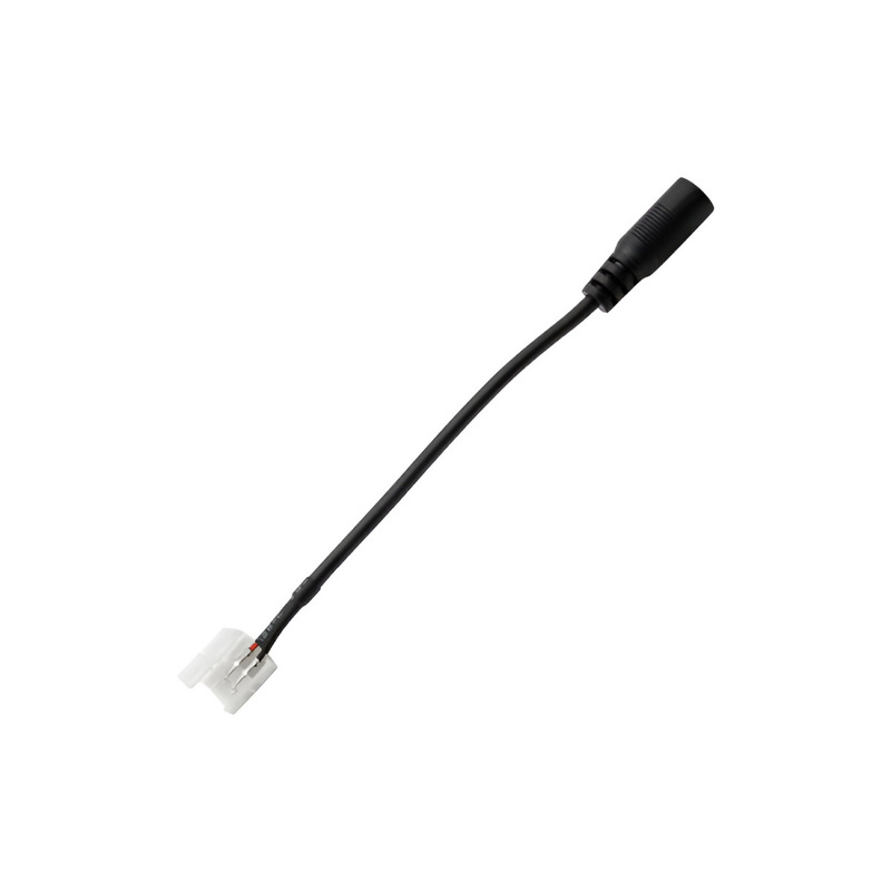 Соединитель 1 зажим 2pin 8mm провод 15см + гнездо DC 5.5мм/2,1мм "LEMANSO" LMA9410