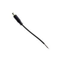 Штекер питания mini Jack "мама" DC 5.5мм/2,1мм с проволокой 15см "LEMANSO" LMA9407