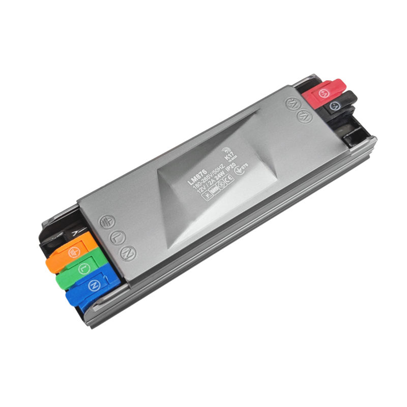 Блок живлення пластик тонкий для LED стрічки 12V 24W 2A Преміум "LEMANSO" LM876