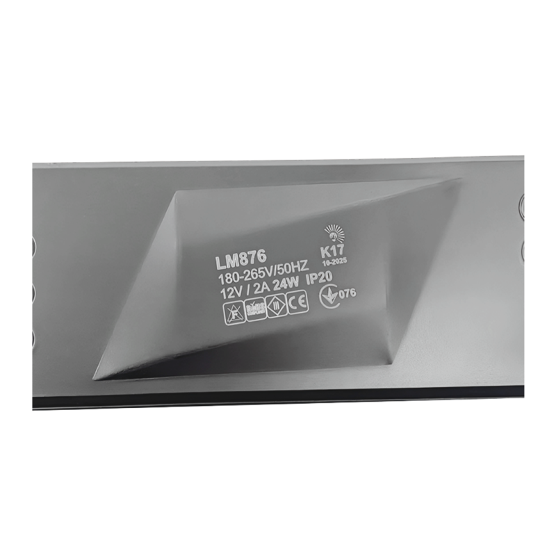 Блок живлення пластик тонкий для LED стрічки 12V 24W 2A Преміум "LEMANSO" LM876
