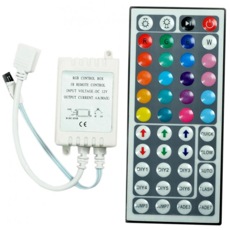 Контролер для LED стрічки RGB з пультом 12V 72W (44 ключі) "LEMANSO" LM9502