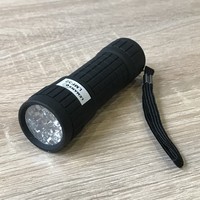 Фонарик ручной 14 LED чёрный алюминий "LEMANSO" LMF32